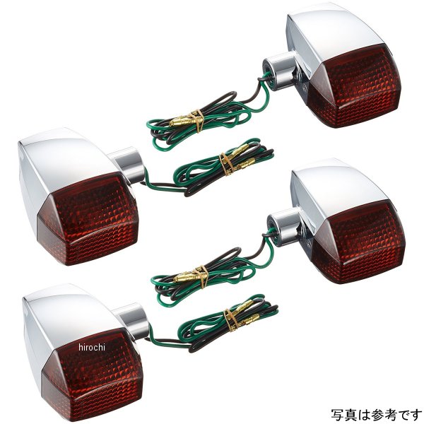 193083 ポッシュ POSH ウインカー 汎用 ユニバーサル ZRタイプ スタンダード シングル球 メッキ/スモーク