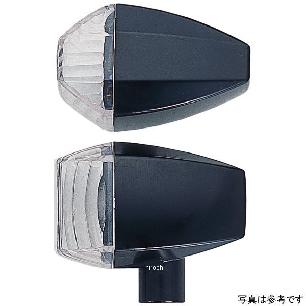 193086 ポッシュ POSH ウインカー 汎用 ユニバーサル ZRタイプ クリスタルカット シングル球 メッキ/クリアー