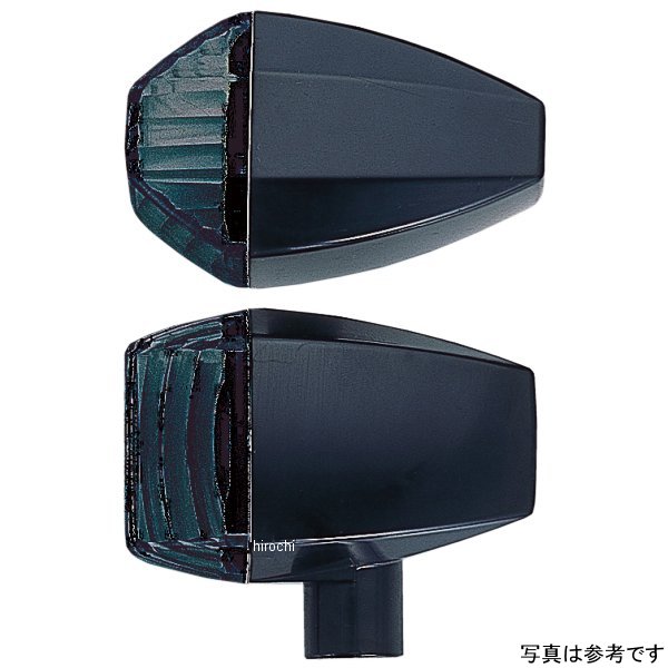 193087 ポッシュ POSH ウインカー 汎用 ユニバーサル ZRタイプ クリスタルカット シングル球 メッキ/スモーク