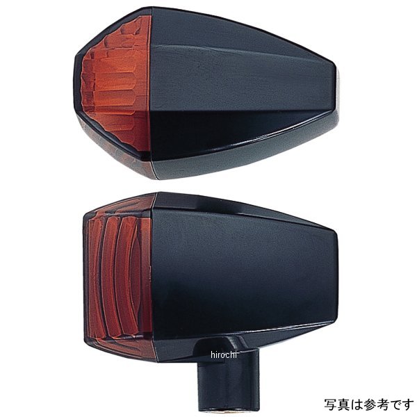 193485 ポッシュ POSH ウインカー 汎用 ユニバーサル ZRタイプ クリスタルカット ダブル球 メッキ/アンバー