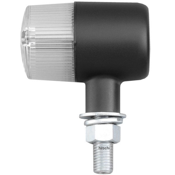 195092-06 ポッシュ POSH ウインカー ホンダ、ヤマハ、スズキ、カワサキ クラシカルシリーズ 71タイプ シングル球 黒/クリアー