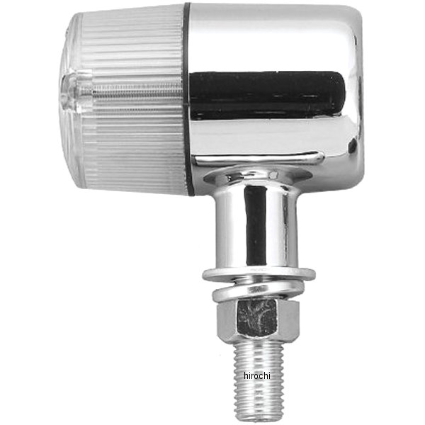 195092 ポッシュ POSH ウインカー ホンダ、ヤマハ、スズキ、カワサキ クラシカルシリーズ 71タイプ シングル球 メッキ/クリアー