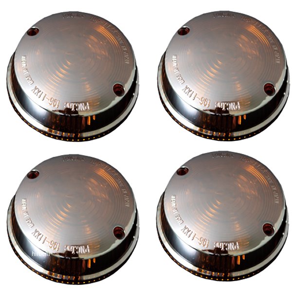 196-5101 ピーエムシー PMC シースルーミラーコーティング ウインカーレンズ Z2タイプ 4個セット オレンジ