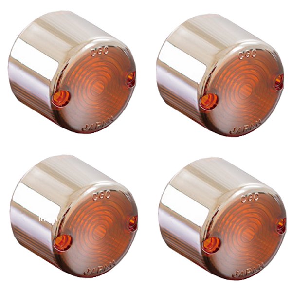 196-5121 ピーエムシー PMC シースルーミラーφ45 ヨーロピレンズ 4個セット 汎用 オレンジ