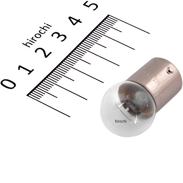 1P5008 M&H マツシマ 口金シングル球 6V10W ウインカー球 (クリアー) (1個売り)