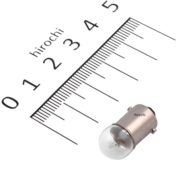 1P7103 M&H マツシマ 口金シングル球 6V3W メーター/ポジション球 (クリアー) (1個売り)