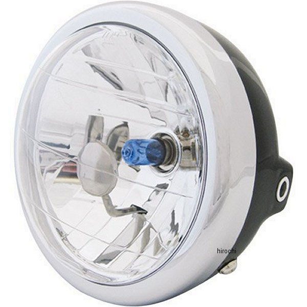 20-1063 マッドマックス MAD MAX ヘッドライト マルチリフレクターφ130 ミニバイク用 クリア/黒