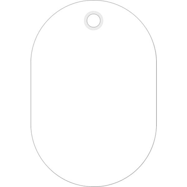 200011 (株)日本緑十字社 緑十字 小判札(無地札) 小判札45-W 白 45×30mm スチロール樹脂