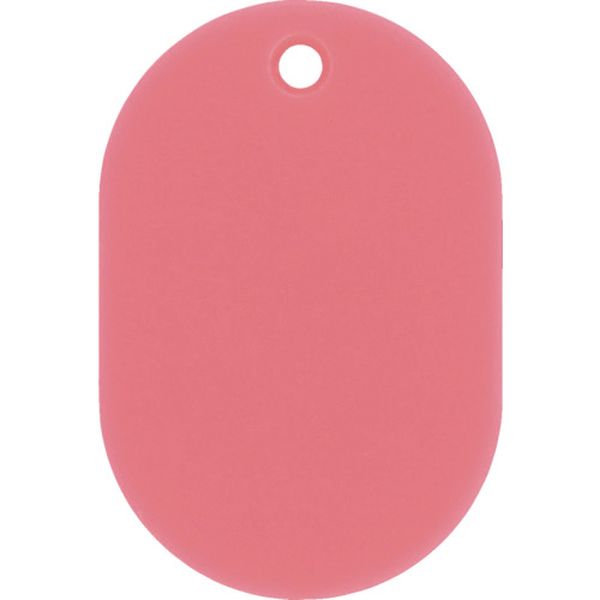 200016 (株)日本緑十字社 緑十字 小判札(無地札) 小判札45-P ピンク 45×30mm スチロール樹脂