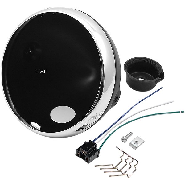 2001-0824 66-65068 エムゴ EMGO ヘッドライト 7インチ ハウジングのみ ルーカス 黒