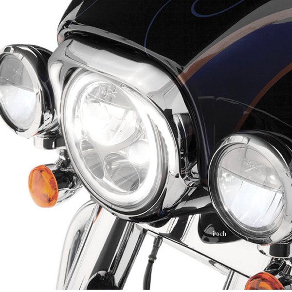 2001-1363 45210 チロ CIRO ヘッドライトべセル 7インチ用 96年-13年 FLH クローム