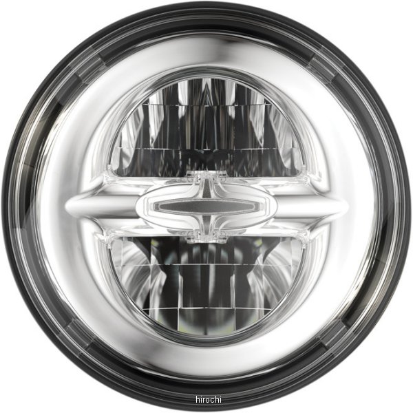 2001-1538 DRAG LED ヘッドライト 5.75インチ リフレクタースタイル H4 クローム