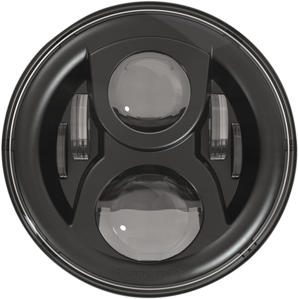 2001-1548 0554981 JWスピーカー J.W. Speaker LED ヘッドライト 7インチ EVO2 デュアルバーン 8700 リング有り 黒