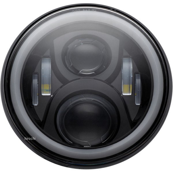 2001-2374 CD-7-13-B カスタム ダイナミクス ヘッドランプ 7"LED HALO 黒