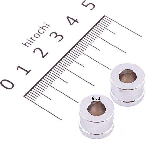 200330-10 ポッシュ POSH アルミスペーサー 外径φ13mm 内径φ6.5mm M6用 2個入り クローム