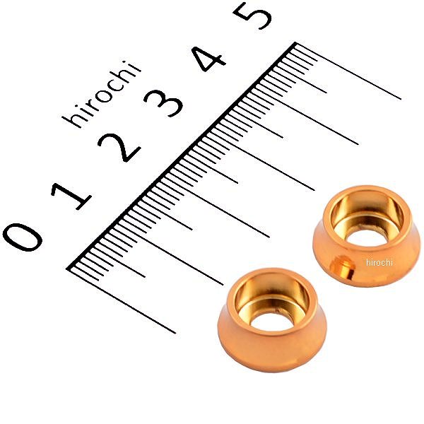 200658 ポッシュ POSH キャップボルトホルダーM5 2個入り 24Kメッキ