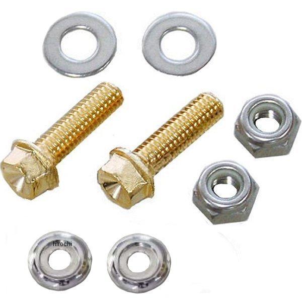 200678 ポッシュ POSH 軽量ヘッド スモールフランジ六角ボルト/ナットセット 汎用 24Kメッキ M6x20 24Kメッキ