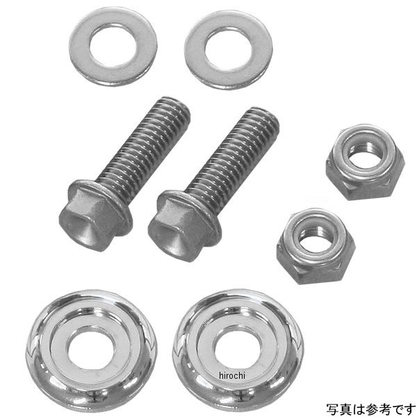 200688 ポッシュ POSH 軽量ヘッド スモールフランジ六角ボルト/ナットセット 汎用 ステンレス M6x20 24Kメッキ