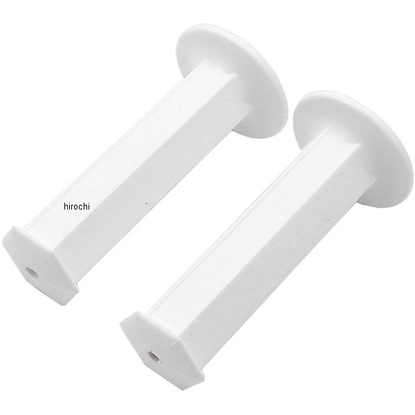 201-192 キジマ 六角グリップ 非貫通タイプ L130mm D34mm 白