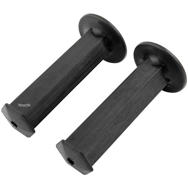 201-193 キジマ 六角グリップ 非貫通タイプ L130mm D34mm 黒