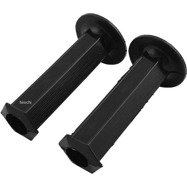 201-194 キジマ 六角グリップ 貫通タイプ L130mm D34mm 黒