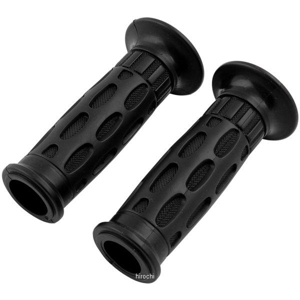 201-6433 キジマ オーバルディンプル グリップ 貫通タイプ L118mm D33mm 黒