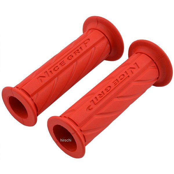 201-6725 キジマ NICE ネオミニグリップ 貫通タイプ L110mm D34mm 赤