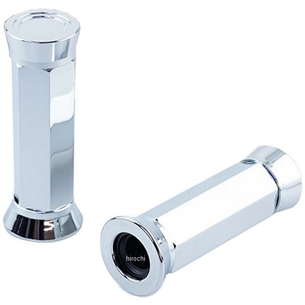 201-6814 キジマ アルミヘキサゴングリップ2 メッキ Φ22.2