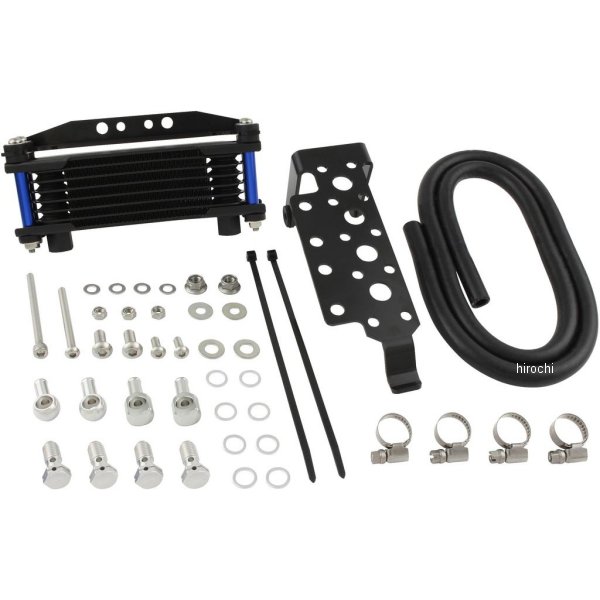 201142-61 シフトアップ オイルクーラー フレームマウント エイプ50、エイプ100、XR50、XR100 ブルーパイプ