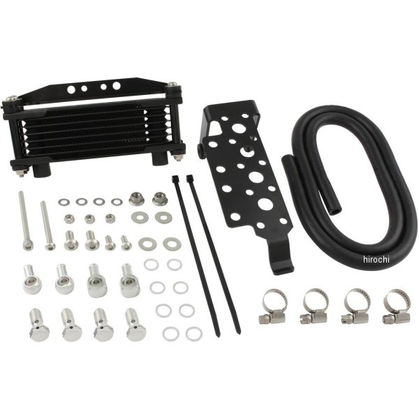 201142-66 シフトアップ オイルクーラー フレームマウント エイプ50、エイプ100、XR50、XR100 ブラックパイプ