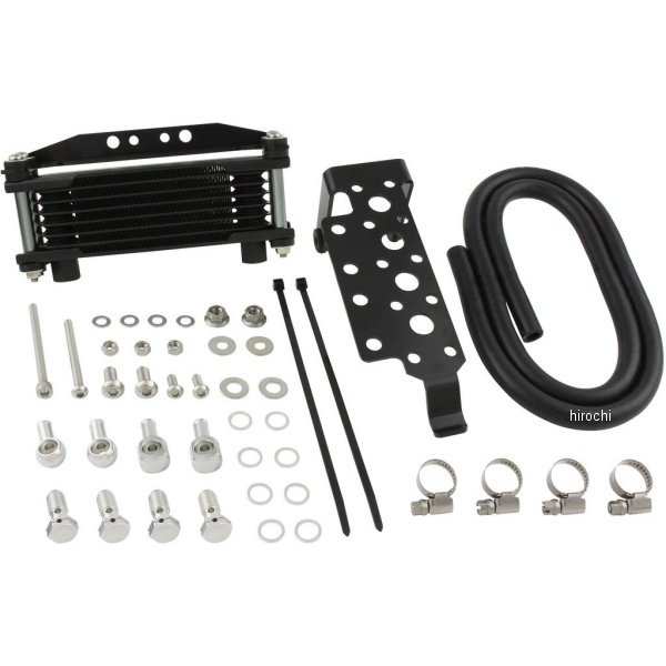 201142-69 シフトアップ オイルクーラー フレームマウント エイプ50、エイプ100、XR50、XR100 ガンメタパイプ