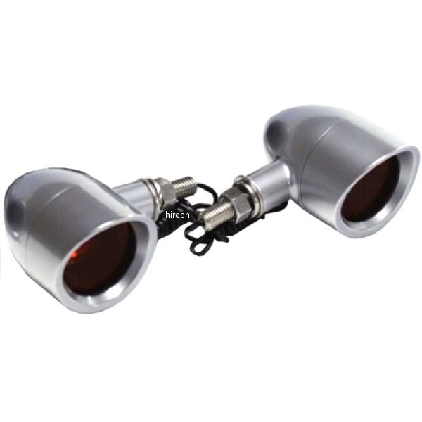 201403-SLM ポッシュ POSH ウインカー 汎用 ブリムタイプ M8 サチライトメッキ/ミラー