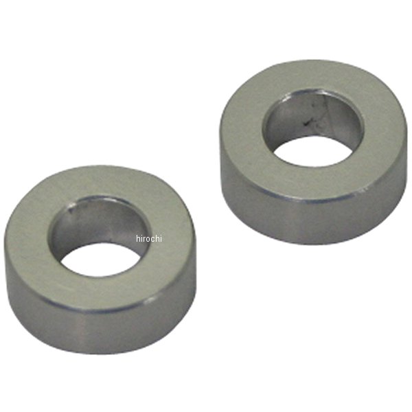 201440-05 ポッシュ アルミスペーサー 汎用 M6&1/4インチ用 シルバー T=5 2個