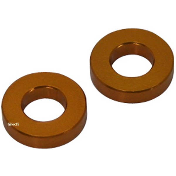201447-03 ポッシュ アルミスペーサー 汎用 M6&1/4インチ用 ゴールド T=3 2個