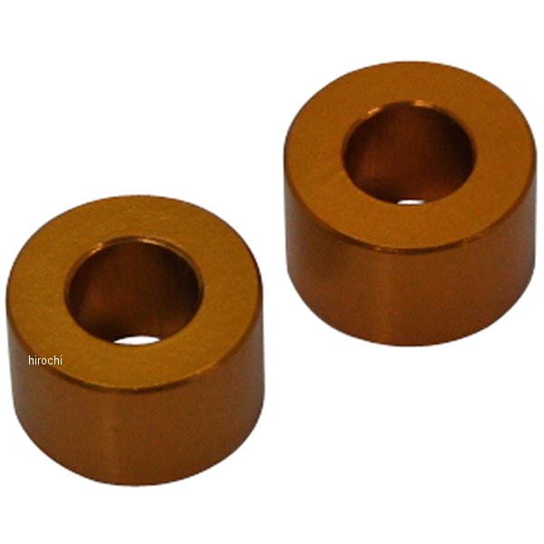 201447-08 ポッシュ アルミスペーサー 汎用 M6&1/4インチ用 ゴールド T=8 2個