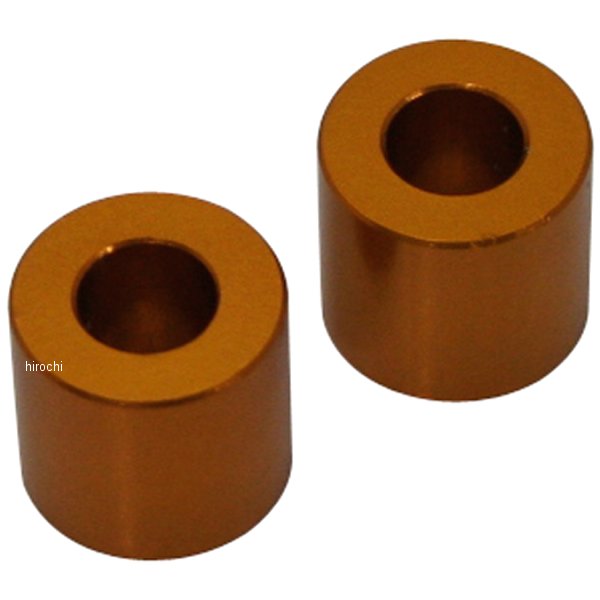 201447-12 ポッシュ アルミスペーサー 汎用 M6&1/4インチ用 ゴールド T=12 2個