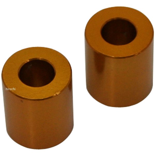 201447-15 ポッシュ アルミスペーサー 汎用 M6&1/4インチ用 ゴールド T=15 2個