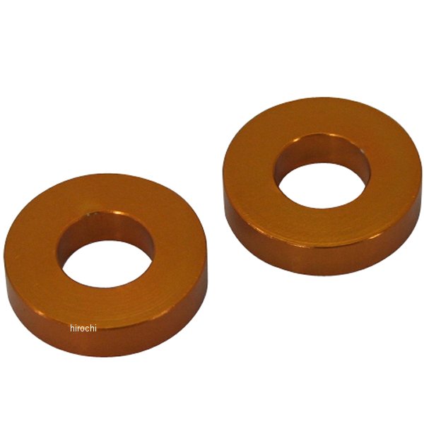 201449-05 ポッシュ アルミスペーサー 汎用 M10&3/8インチ用 ゴールド T=5 2個