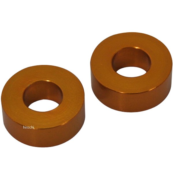 201449-08 ポッシュ アルミスペーサー 汎用 M10&3/8インチ用 ゴールド T=8 2個