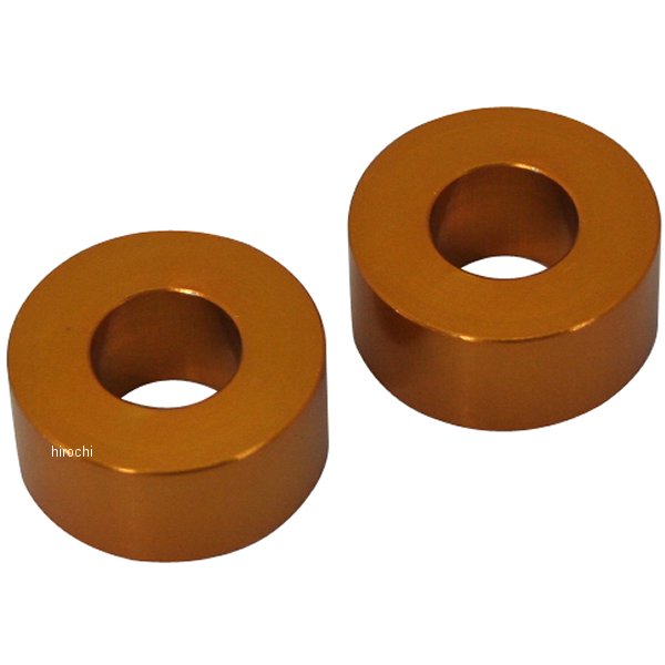 201449-10 ポッシュ アルミスペーサー 汎用 M10&3/8インチ用 ゴールド T=10 2個