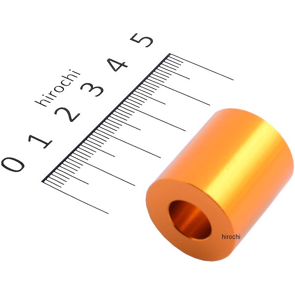 201449-25 ポッシュ アルミスペーサー 汎用 M10&3/8インチ用 ゴールド T=25 1個