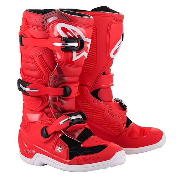 2015017-30-03 アルパインスターズ ユース ブーツ TECH7S 赤 3(22.5cm)サイズ