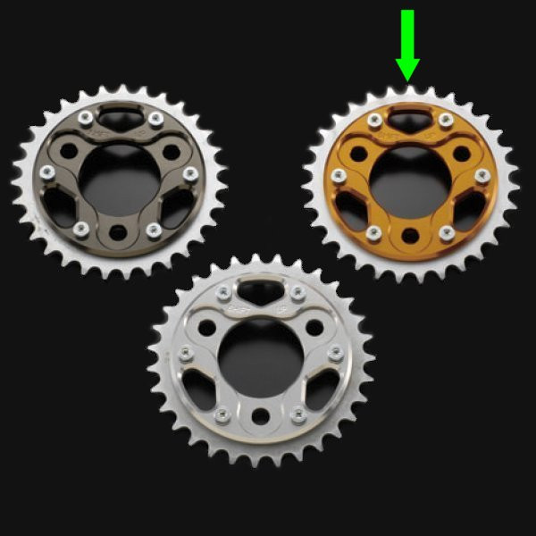 201731-04 シフトアップ ハイブリッドドリブン スプロケット 31T ゴールド XR50/100