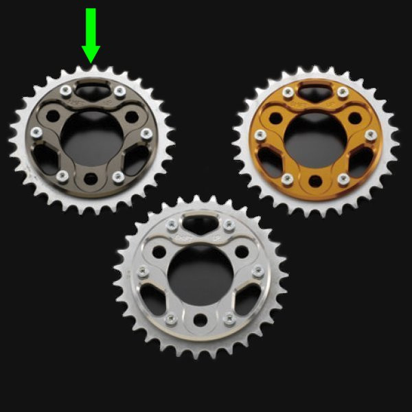 201731-11 シフトアップ ハイブリッドドリブン スプロケット 31T チタン XR50/100