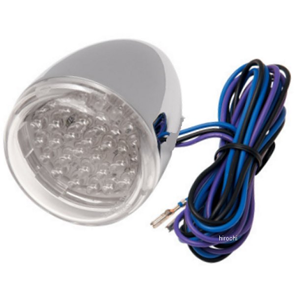 2020-0324 8501C-LED-R クリス Chris Products LEDウインカー リア 中空ステム クローム/クリアレンズ/赤