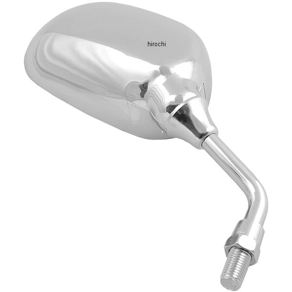 203-9273 キジマ ミニミラー 右側 62×95mm 正ねじM10 メッキ 汎用