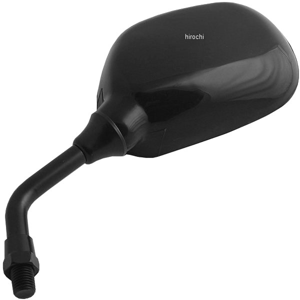 203-9278 キジマ ミニミラー 左側 62×95mm 正ねじM10 ブラック 汎用