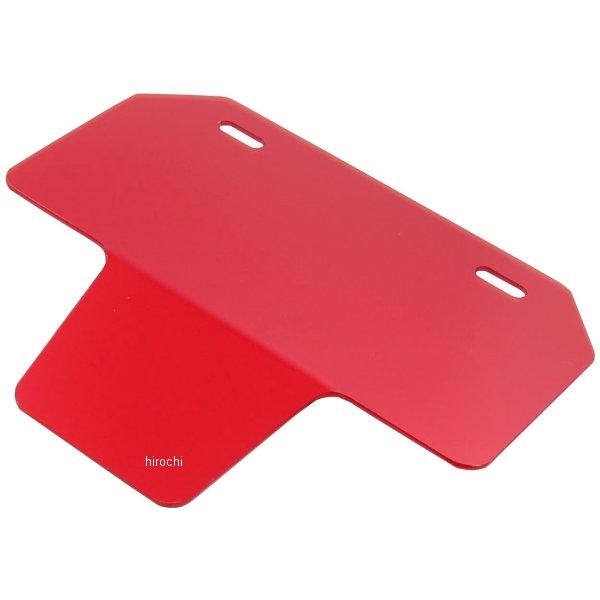 203043 ポッシュ POSH 山型ナンバープレートホルダー三角ステッカー付き 50cc-125cc用 赤