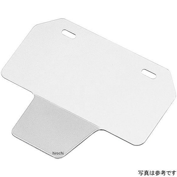 203045 ポッシュ POSH 山型ナンバープレートホルダー リフレクター付き 50cc-125cc用 シルバー