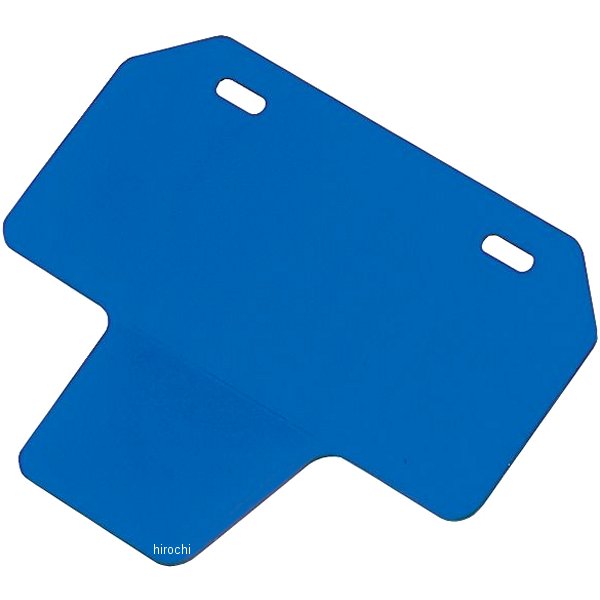 203046 ポッシュ POSH 山型ナンバープレートホルダー リフレクター付き 50cc-125cc用 青